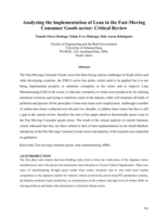 Analyzing the implementation of lean in the fast-moving consumer goods sector : critical review