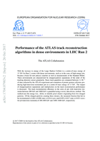 Performance of the ATLAS track reconstruction algorithms in dense environments in LHC Run 2