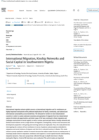 International migration, kinship networks and social capital in Southwestern Nigeria