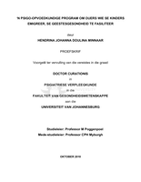 'n Psigo-opvoedkundige program om ouers wie se kinders emigreer, se geestesgesondheid te fasiliteer