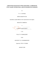 Labour practices in South Africa and Korea : a comparative study against international labour organisation standards