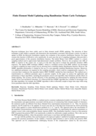 Finite Element Model updating using Hamiltonian Monte Carlo techniques