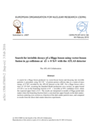 Search for invisible decays of a Higgs boson using vector-boson fusion in pp collisions at √s = 8  TeV with the ATLAS detector