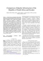Comparison of quality infrastructure of the Republic of South Africa and Sweden
