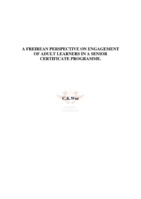A Freirean perspective on engagement of adult learners in a senior certificate programme.