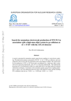 Search for anomalous electroweak production of WW /W Z in association with a high-mass dijet system in pp collisions at √s = 8 TeV with the ATLAS detector