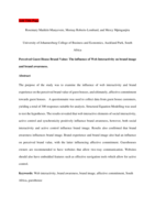 Perceived Guest House brand value : the influence of web interactivity on brand image and brand awareness
