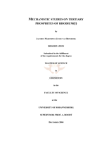Mechanistic studies on tertiary phosphites of rhodium (I).