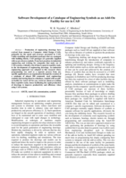 Software development of a catalogue of engineering symbols as an add-on facility for use in CAD