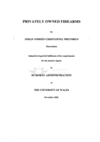 Privately owned firearms