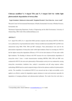 Chitosan modified N, S−doped TiO2 and N, S−doped ZnO for visible light photocatalytic degradation of tetracycline