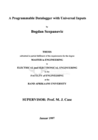 A programmable datalogger with universal inputs