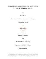 Samarium(II) iodide induced reactions: a case of make or break.
