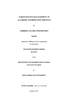 Participative management in academic information services