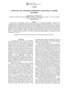 Social life cycle assessment of biodiesel in South Africa : an initial assessment