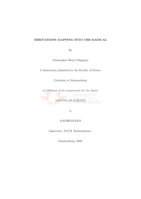 Derivations mapping into the radical