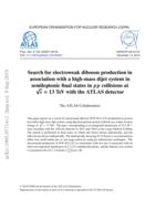 Search for electroweak diboson production in association with a high-mass dijet system in semileptonic final states in p p collisions at p s = 13 TeV with the ATLAS detector