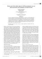 Logo-od: the applicability of logotherapy as an organisation development intervention.