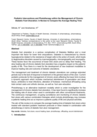 Podiatric interventions and phototherapy within the management of chronic diabetic foot Ulceration : a review to compare the average healing time