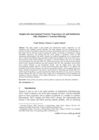 Insights into international tourists’ experiences of, and satisfaction with, Zimbabwe’s tourism offerings