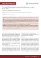 Peer-assisted learning in the prehospital educational setting in South Africa