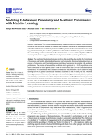 Modeling e-behaviour, personality and academic performance with machine learning