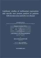 Lipidomic studies of meibomian expressions and immunological tear protein analysis in patients with keratoconus and dry eye disease