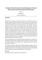 The impact of racial diversity of executive managers on financial performance of South African State-Owned Enterprises