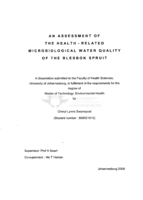 An assessment of the health-related microbiological water quality of the Blesbok Spruit