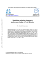 Modelling radiation damage to pixel sensors in the ATLAS detector