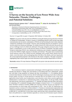 A survey on the security of low power wide area networks : threats, challenges, and potential solutions
