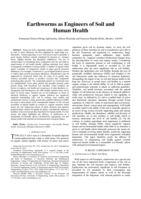 Earthworms as engineers of soil and human health