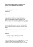 Against theoretical evangelism : imagining the possibilities of a critical approach to theorising in professional academic development
