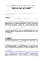 Built-operate-transfer (BOT) model for public universities in Ghana for accelerating infrastructural development