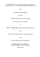 Beroepsleiding in 'n tegnologies-stimulerende skoolomgewing : 'n verkennend-beskrywende studie