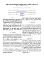 MPPT under partial shading conditions based on perturb & observe and incremental conductance
