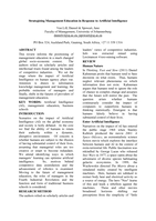 Strategizing management education in response to artificial intelligence