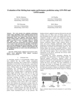 Evaluation of the Stirling heat engine performance prediction using ANN-PSO and  ANFIS models