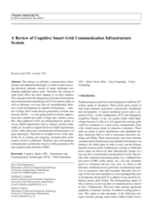 A review of cognitive smart grid communication infrastructure system