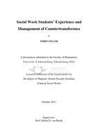 Social work students’ experience and management of countertransference