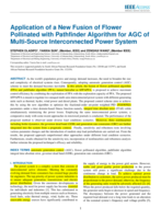 Application of a new fusion of flower Pollinated with Pathfinder Algorithm for AGC of Multi-Source Interconnected Power System