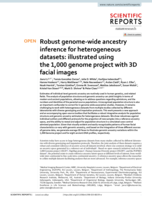 Robust genome‑wide ancestry inference for heterogeneous datasets : illustrated using the 1,000 genome project with 3D facial images