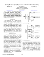 Strategy for power quality improvement and maximum demand smoothing