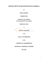 IsiXhosa poetry on Nelson Rholihlahla Mandela