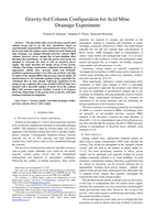 Gravity-fed column configuration for acid mine drainage experiment