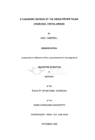 A taxonomic revision of the genus Rafnia Thunb. (Fabaceae, Crotalarieae)