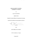 Risk management in banking : a theoretical overview