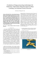 Evaluation of image processing technologies for pulmonary tuberculosis detection based on deep learning convolutional neural networks