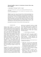 Thermal instability analysis of a synchronous generator rotor using direct mapping