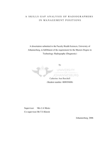 A skills gap analysis of radiographers in management positions